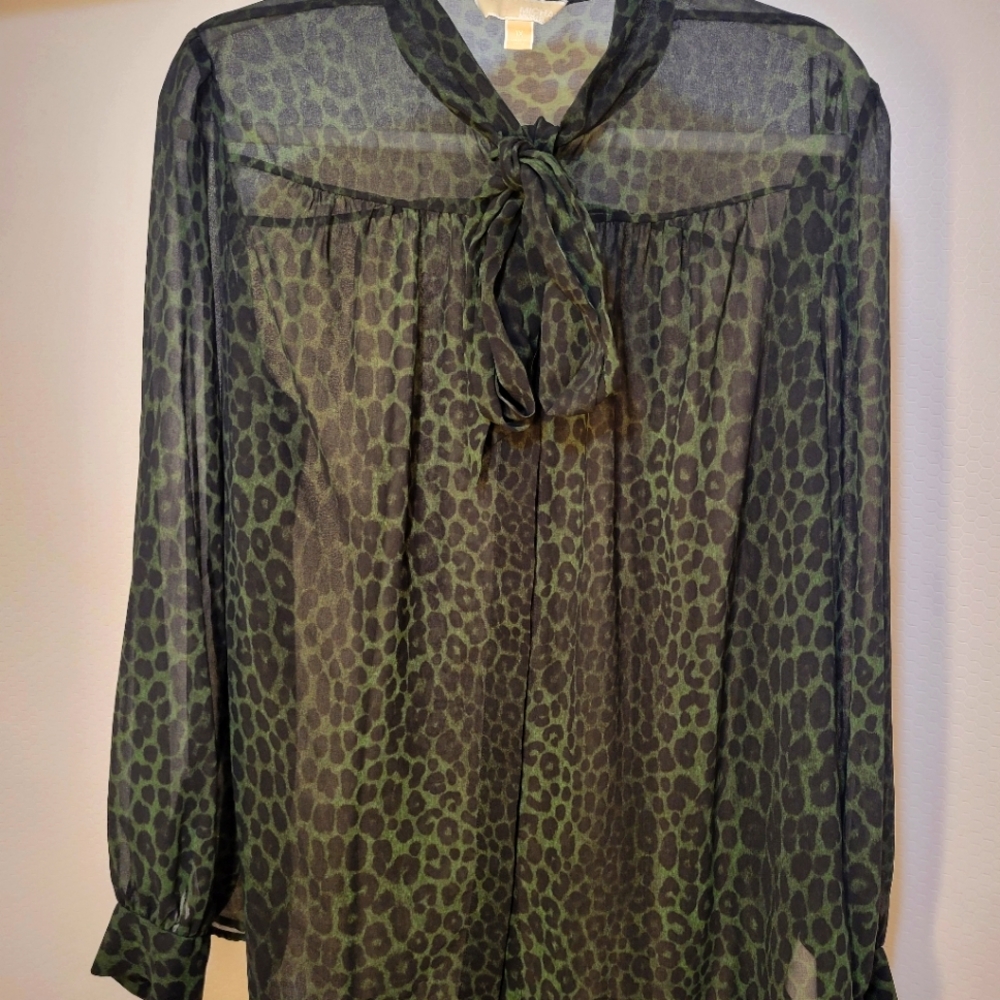 Michael Kors Green Blouse 1x